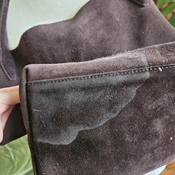 Madewell The Shopper Tote Brown Carob Suede Leather Slouchy Tote Shoulder Bag - Picture 8 of 8